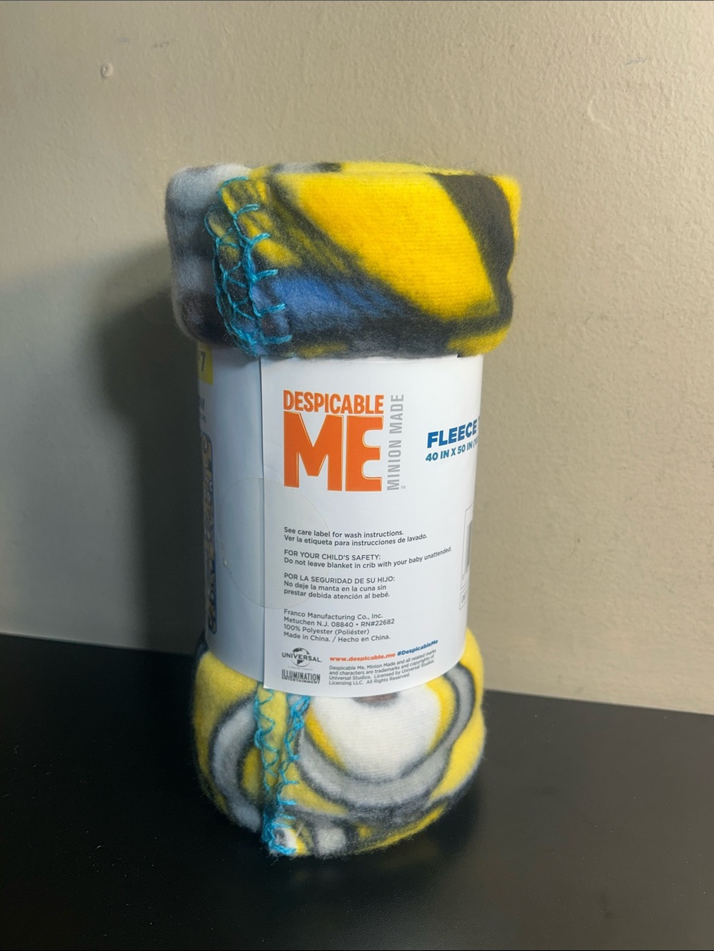 Despicable Me Minion Made Fleece Blanket 40”x50”. - Picture 4 of 5